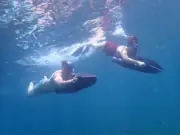 Two SeaNXT riders exploring clear blue water