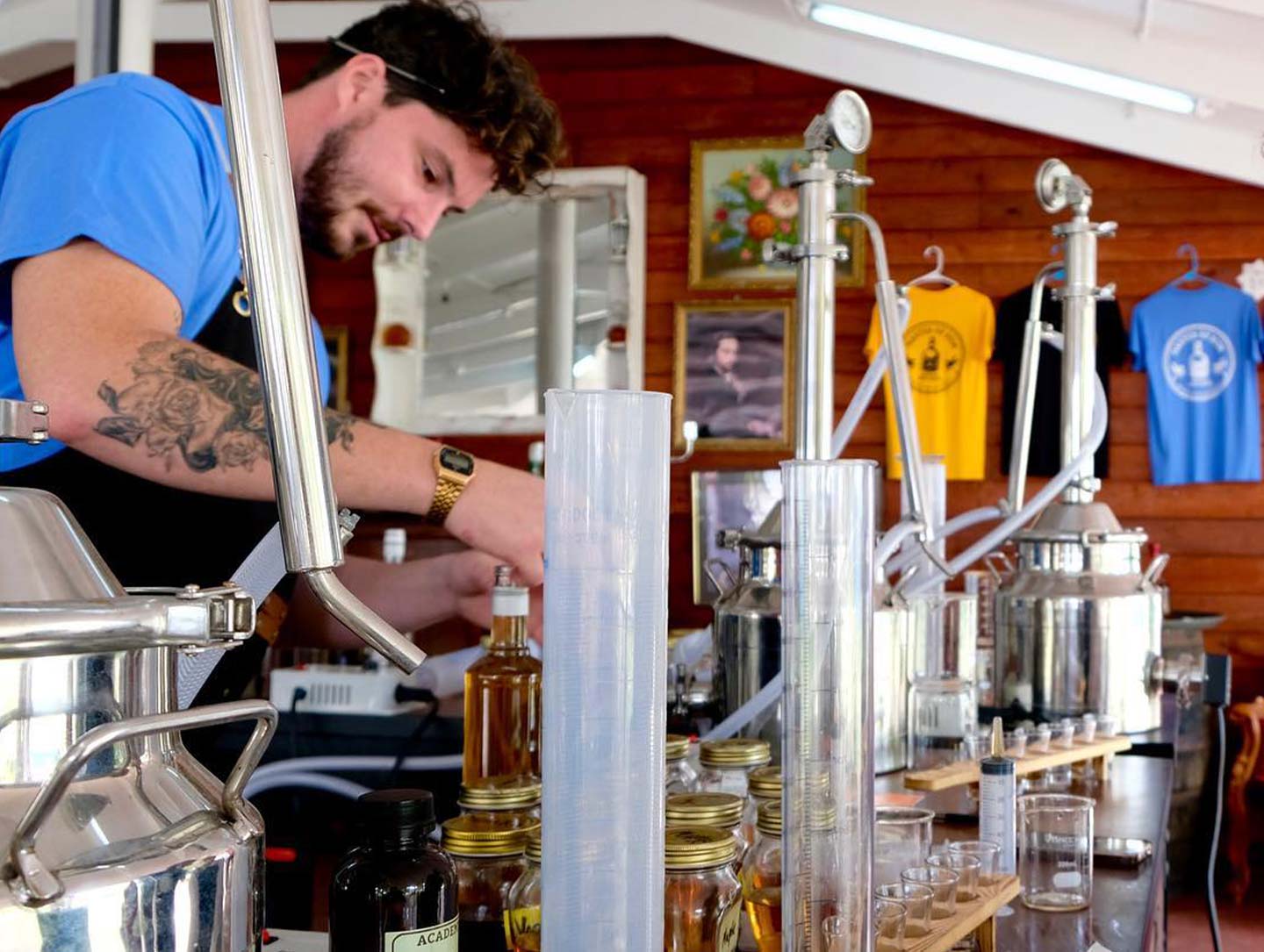 Crafting your own rum at the Academy of Rum master class Antigua tour activity upgrade