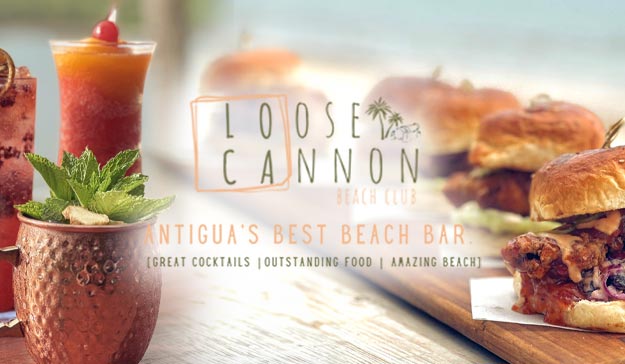 Upgrade your tours with Lunch at Loose Cannon, Antigua's best beach bar