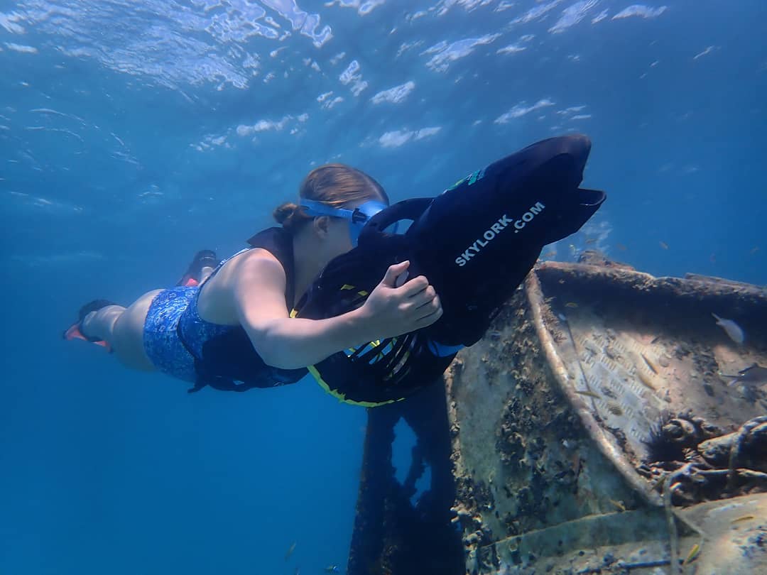 Snorkeling tour moment